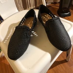 BNWOB Birdies “The Starling” Woven Leather Flats